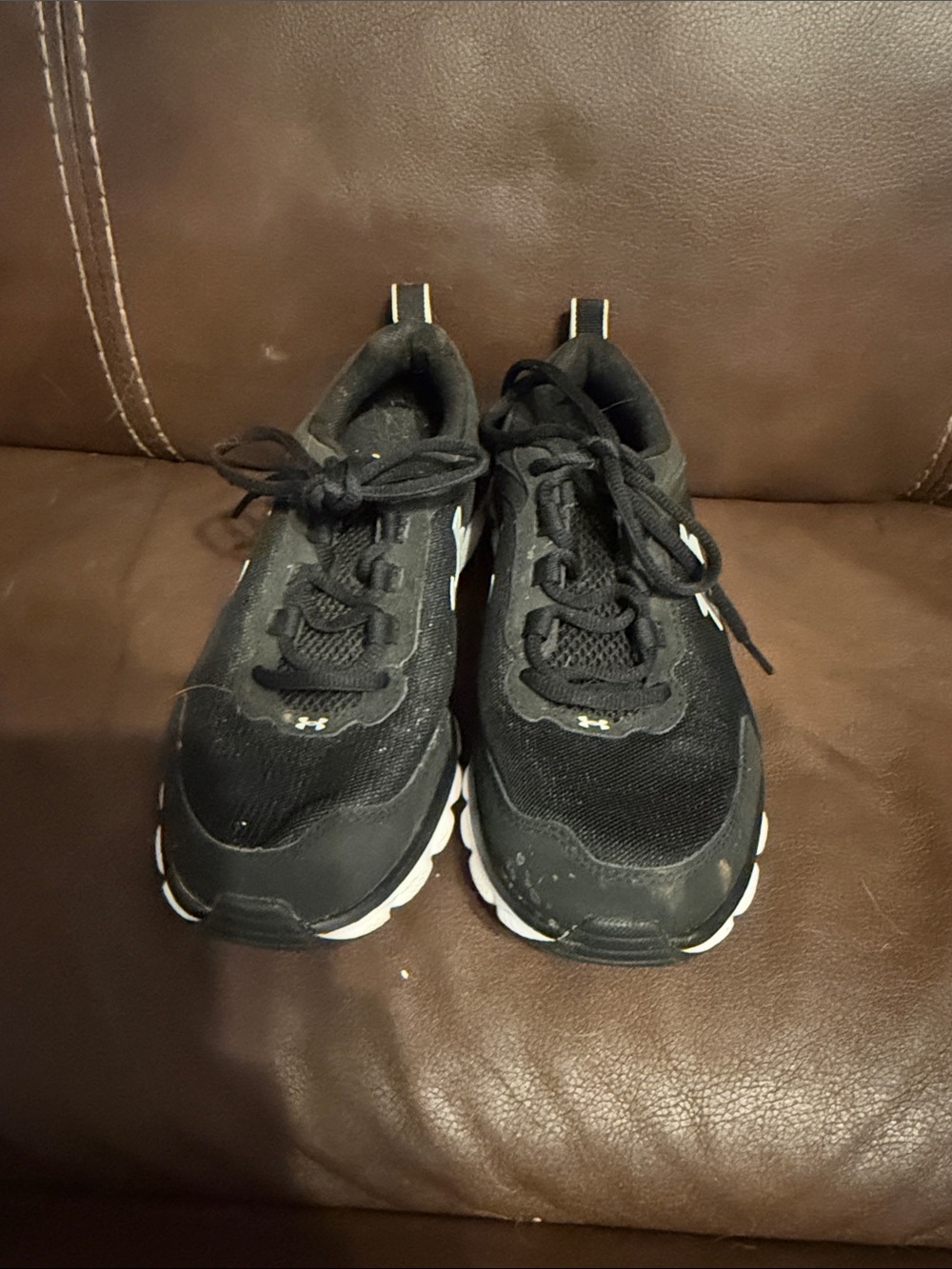 Under Armour Black and White Women's Athletic Sneakers